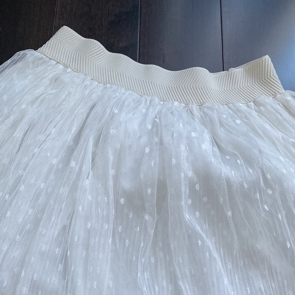 White chiffon dot dress - Picture 4 of 4